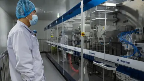 Getty Images Beijing Sinopharm plant packaging area