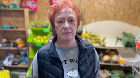 BBC Gillian works in the shop