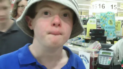 Family handout Ben shopping in pre-Covid times