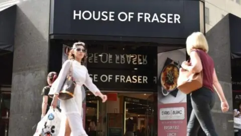 Getty Images House of Fraser store front