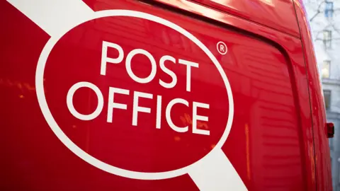 PA Media A post office van in Aldwych, central London.