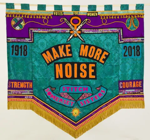 Artichoke Somerset Art Works banner reading "Make more noise"