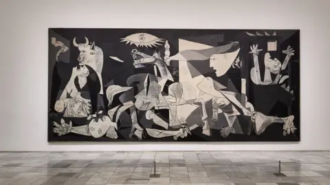 Carlos Alvarez Pablo Picasso's Guernica depicts the horrors of the Nazi-bombing of a Basque town