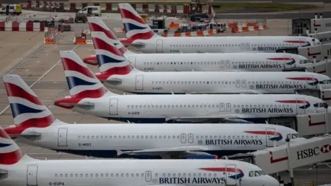 Getty Images Planes at Gatwick