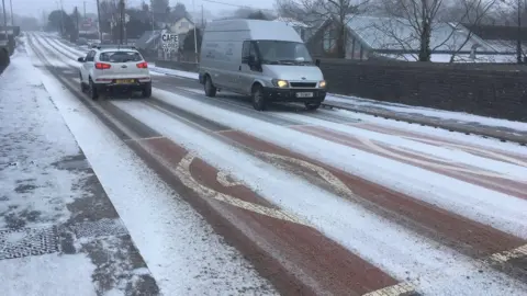 The A470 in Llanbrynmair, Powys