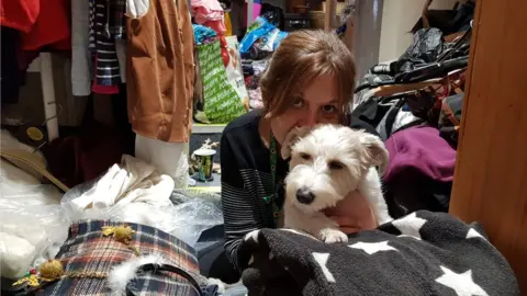 Barbara Pawsey with dog Pedro