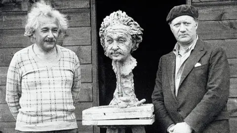 Bettmann Jacob Epstein completed a bust of Albert Einstein near Cromer, England, where he was staying.