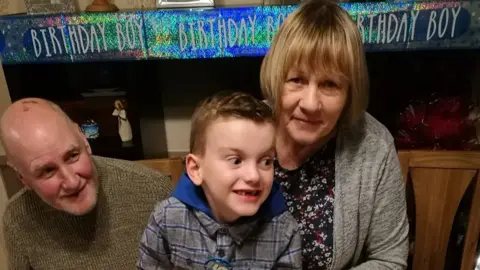 Blyth family Margaret with husband Peter and grandson Jacob