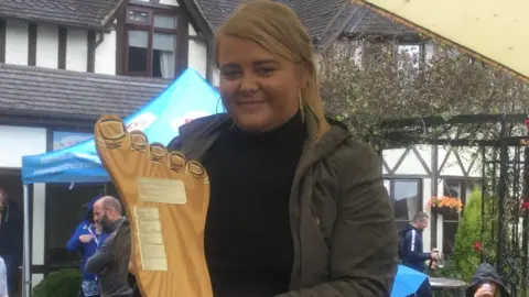 Women's champion Rebecca Beech