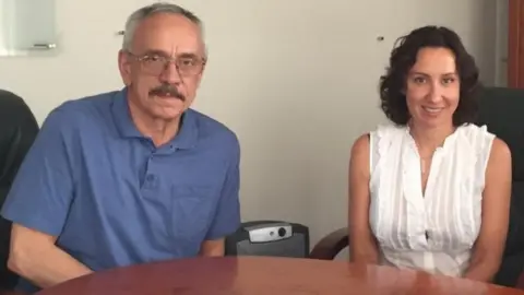 Reuters Sergei Linnik and his daughter Olesya