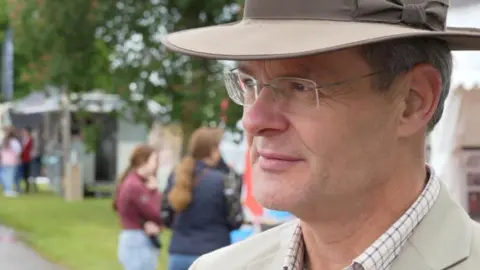 Jamie Niblock/BBC Rob Winter, a visitor to the Suffolk Show