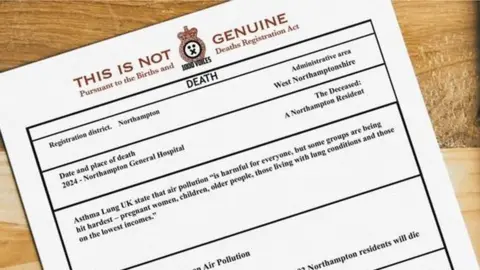 Umbrella Fair Fake death certificate