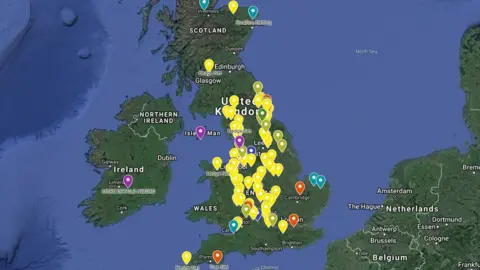 Google Stewart Abbott has added netting locations he found to an interactive map