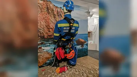 National Emergency Services Museum A person mocked up