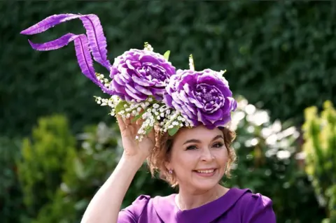 Reuters A racegoer on day three of Royal Ascot at Ascot Racecourse