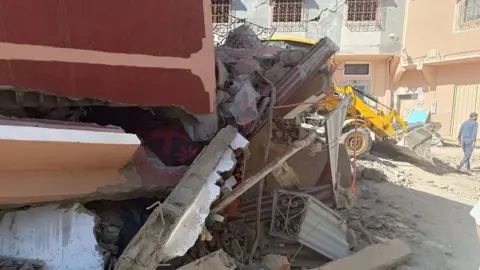 Anadolu Agency/Getty Rubble seen in Marrakesh after the Morocco earthquake