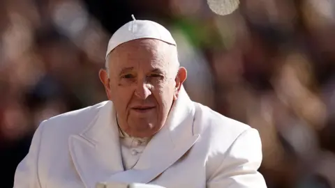 Reuters Pope Francis arrives for the weekly general audience in St. Peter's Square at the Vatican, March 29, 2023