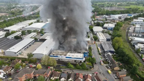 Rob Britton Fire at Oyster Lane commercial unit