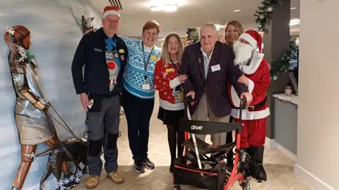 Blind veteran 'blessed' to spend Christmas at charity centre