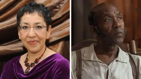 Getty Images/Heyday Television Andrea Levy and Lenny Henry