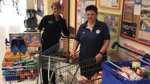 Lloyd Mason-Edwards Tesco staff in Bradford