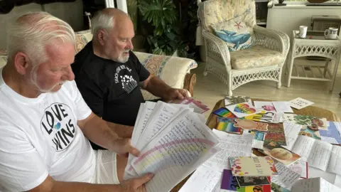 BBC Dits Preece and Allen Jones reading their letters