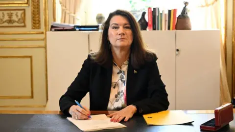 Getty Images Swedish Foreign Minister Ann Linde 17 May 2022