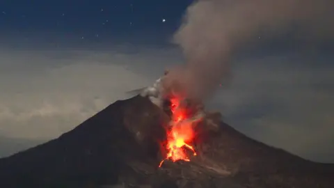 Getty Images Mount Sinabung erupted in 2015