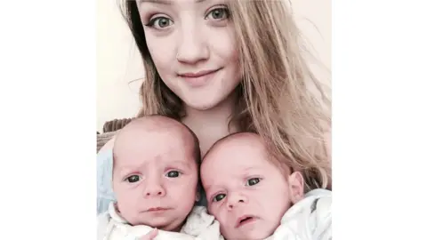 Ellie Jones Ms Jones with her two sons