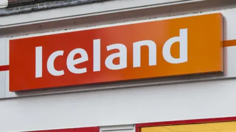 Getty Images Iceland supermarket sign