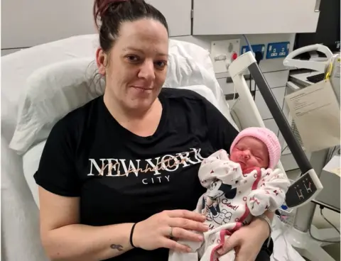 NHS Lothian Lisa Playfair and baby Skye Rose Irving