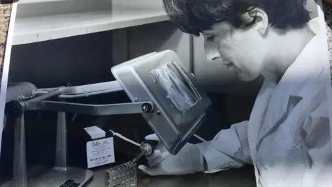 BBC Dorothy Griggs at work