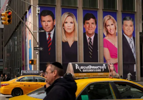 Getty Images Fox News billboard in NYC