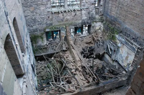 SFRS Debris left behind after the fire