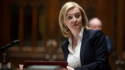 UK PARLIAMENT/JESSICA TAYLOR Lis Truss speaking in the House of Commons