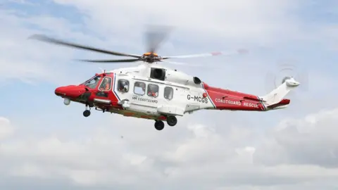 PA Media Coastguard helicopter