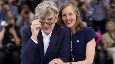 EPA Wim Wenders with his wife Donata