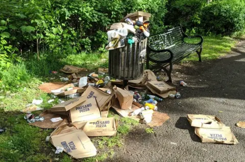 Andrew Meikle Park rubbish