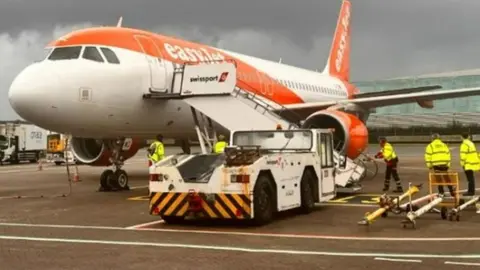 AGS Airports EasyJet plane