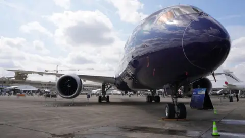 Getty Images A Boeing 787 Dreamliner plane at the Paris Air Show