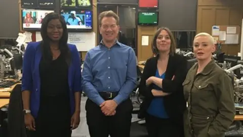 Miatta Fahnbulleh, Michael Portillo, Jess Phillips and Rose McGowan