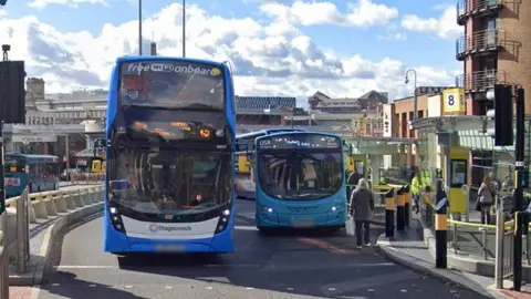 Google Buses in Liverpool