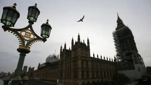 Getty Images Parliament under scaffolding
