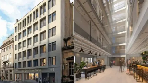 Bristol City Council planning documents Artist impressions of the new hotel