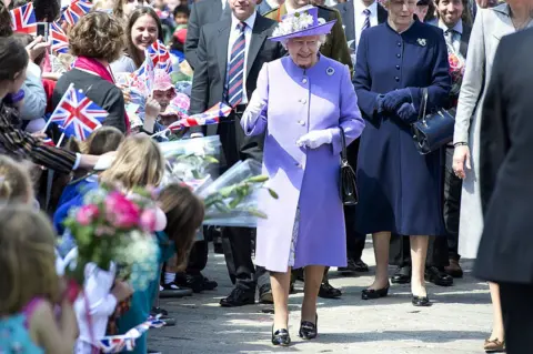 Getty Images The Queen in Hitchin