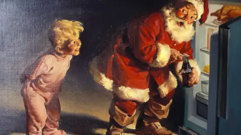 Getty Images Coca-Cola exhibition featuring Santa Claus