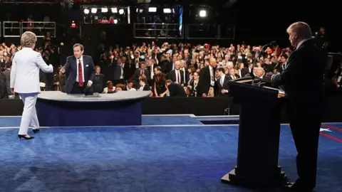 Getty Images the 2016 debate between Trump and Clinton