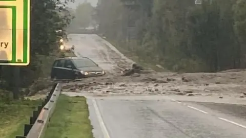 Kiera Smith Vauxhall Zafira being swept away in landslide