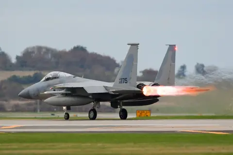 Getty Images US Air Force McDonnell Douglas F-15C Eagle stationed at RAF Lakenheath