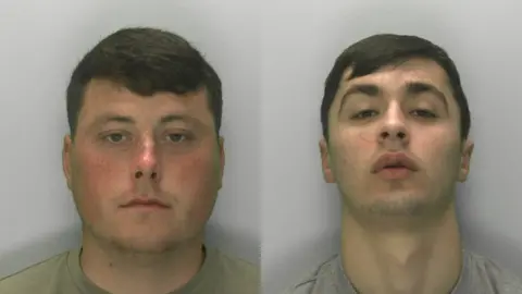 Gloucestershire Constabulary Mugshots of Danny O'Loughlin and Ethan Cooney